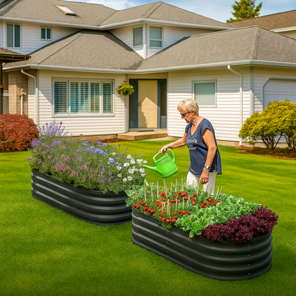 Durable Galvanised Steel Garden Bed